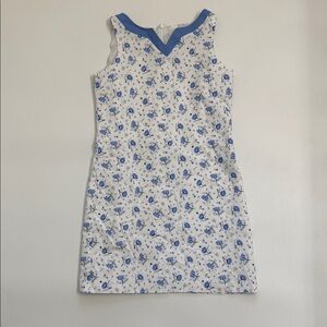 Vintage Maggie Breen Too Girls Floral Blue and‎ White Cottagecore Size 10